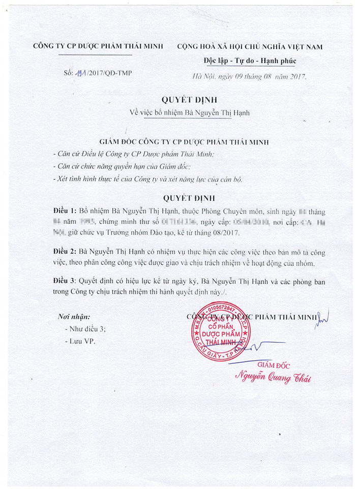 Gặp gỡ cô gái 9x tài năng, thăng chức sau gần một năm gia nhập Thái Minh