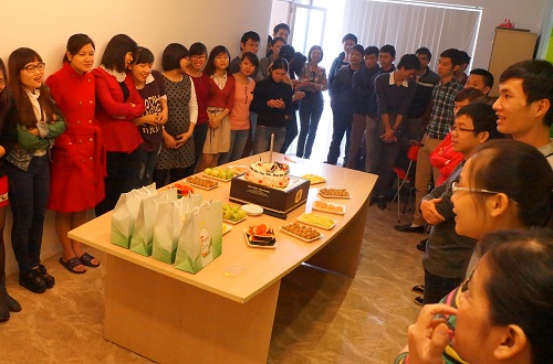 Lễ sinh nhật cho nhân viên tháng 12