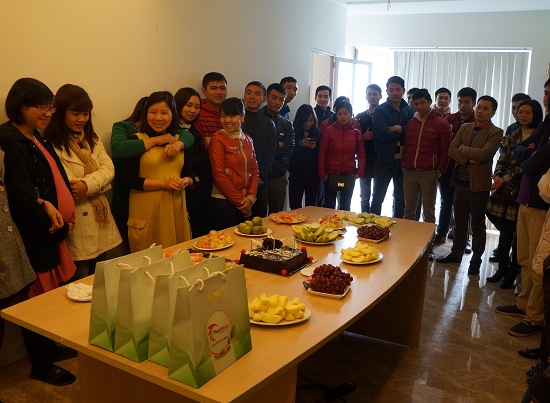 Sinh nhật cho nhân viên tháng 1